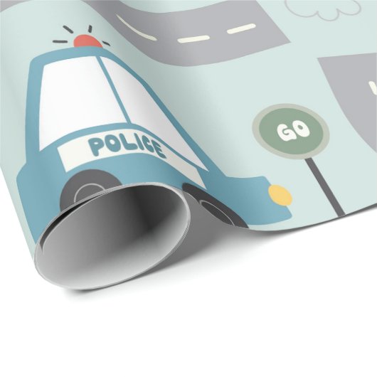 Cars Pattern kids Cadeaupapier (Rol Hoek)