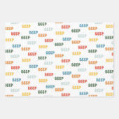 Cars Pattern kids Inpakpapier Vel (Voorkant 3)