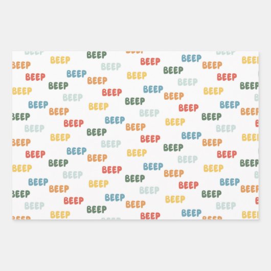 Cars Pattern kids  Inpakpapier Vel (Voorkant 3)