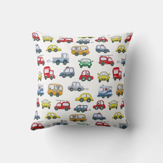 Cars Pattern Kussen (Achterkant)