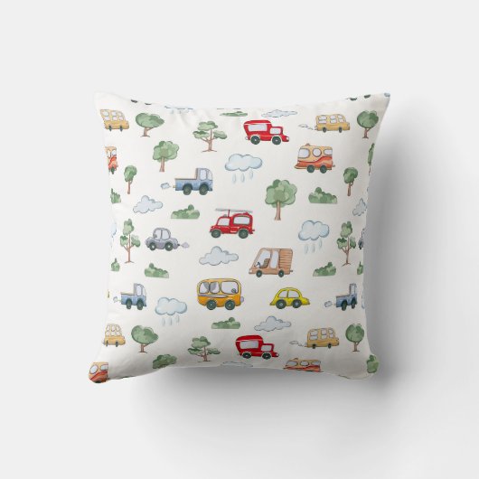 Cars Pattern Kussen (Achterkant)