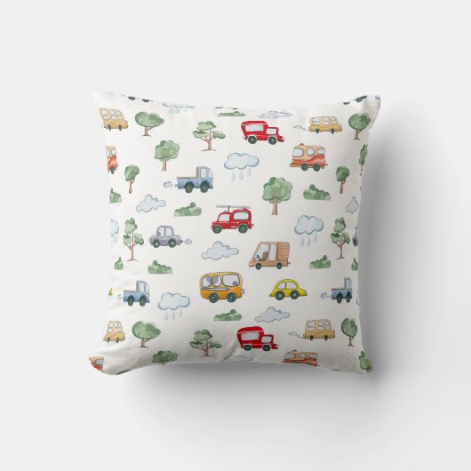 Cars Pattern Kussen (Voorkant)