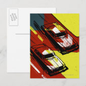 Cars Racing Briefkaart (Voorkant / Achterkant)