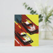 Cars Racing Briefkaart (Staand voorkant)