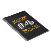 Cars Racing Gift Speeding Qualifying Racer Notitieboek (Rechterzijde)