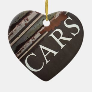 CARS Tow Truck Vintage Car Sign Keramisch Ornament