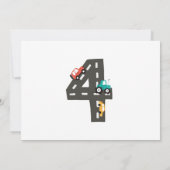 Cars & Trucks City Transportation VIERDE VERJAARDA Kaart (Achterkant)