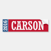 CARSON 2016 BUMPERSTICKER (Voorkant)