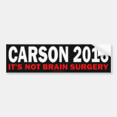 Carson 2016 bumpersticker (Voorkant)