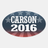 CARSON 2016 OVALE STICKER (Voorkant)