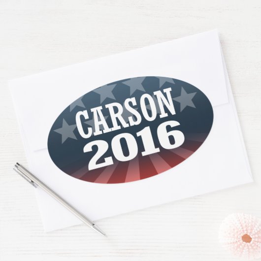 CARSON 2016 OVALE STICKER (Envelop)