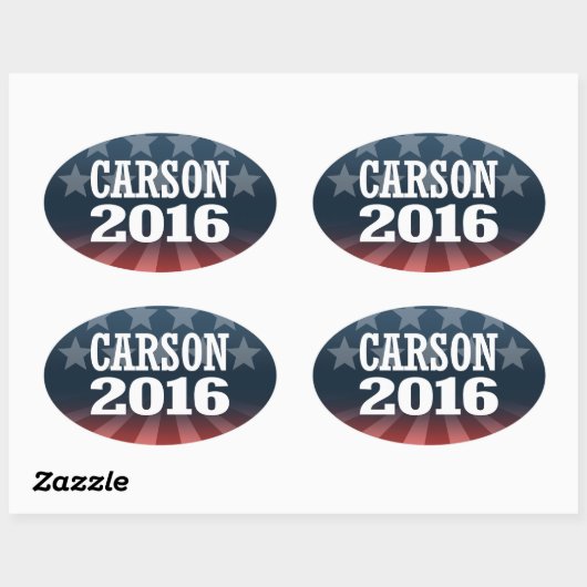 CARSON 2016 OVALE STICKER (Vel)