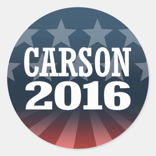 CARSON 2016 RONDE STICKER (Voorkant)