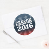 CARSON 2016 RONDE STICKER (Envelop)