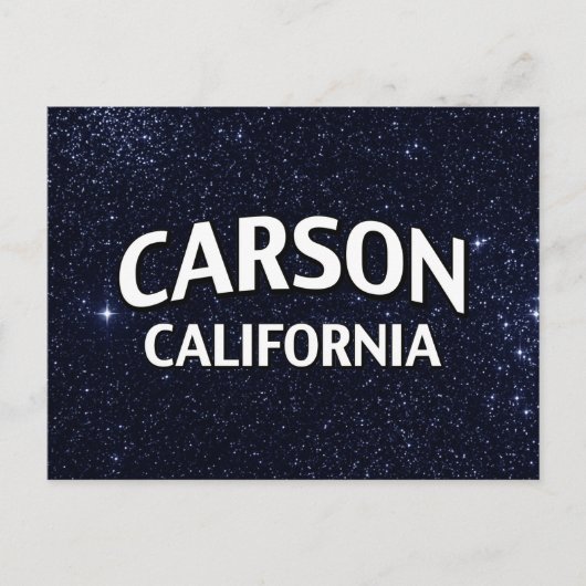 Carson California Briefkaart (Voorkant)