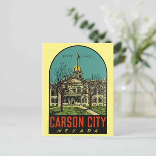 Carson City, Nevada Briefkaart (Staand voorkant)