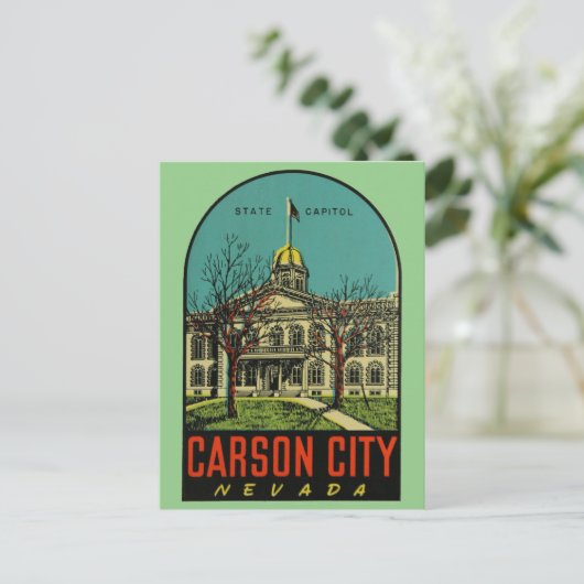 Carson City, Nevada Briefkaart (Staand voorkant)