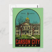 Carson City, Nevada Briefkaart (Voorkant / Achterkant)