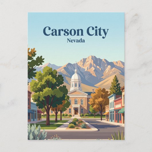 Carson City, Nevada Briefkaart (Voorkant)