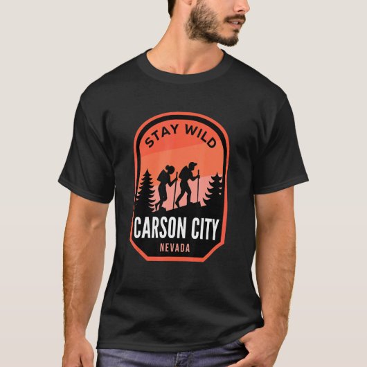 Carson City Nevada die in Natuur wringt T-shirt (Voorkant)