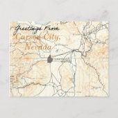 Carson City Nevada  kaart (Voorkant)