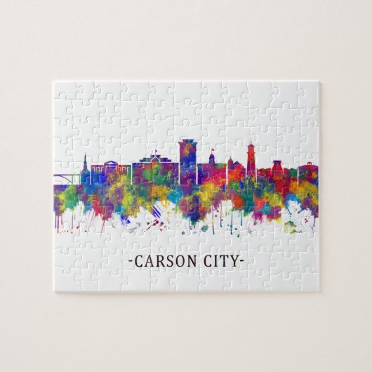 Carson City Nevada Skyline Legpuzzel (Horizontaal)