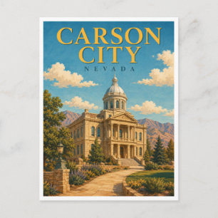 Carson City Nevada State Capitol GeoSaga Briefkaart
