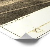 Carson City, NV circa 1875 "Bird's Eye"-kaart Poster (Hoek)