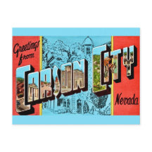 Carson City NV Retro Groet