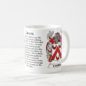 Carson Family Coat of Arms mok (Voorkant rechts)