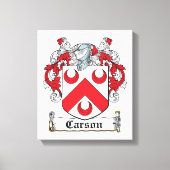Carson Family Crest Canvas Afdruk (Voorkant)