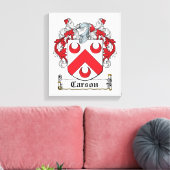 Carson Family Crest Canvas Afdruk (Insitu (Woonkamer))