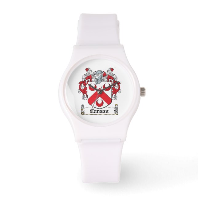Carson Family Crest Horloge (Voorkant)