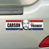 Carson for President Red White and Blue Bumper -.p Bumpersticker (Op auto)