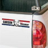Carson for President Red White and Blue Bumper -.p Bumpersticker (Op Truck)