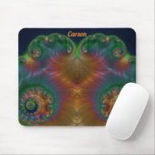 CARSON ~ Green Oranje Yellow and Blue Design Muismat (Met muis)