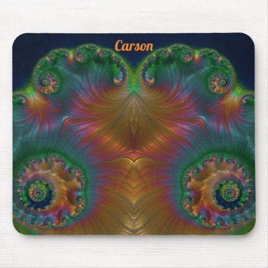 CARSON ~ Green Oranje Yellow and Blue Design Muismat (Voorkant)