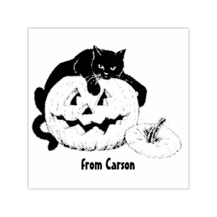 CARSON ~ HALLOWEEN ~ pompoenttekening ~ Zelfinktende Stempel