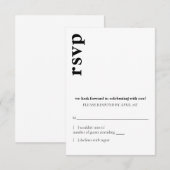 Carson moderne trouw-RSVD Kaart (Voorkant / Achterkant)