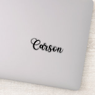 Carson Naam - Handgeschreven kalligrafie Sticker