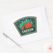 Carson National Forest is geen nationaal bos Rechthoekige Sticker (Envelop)