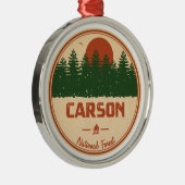 Carson National Forest Metalen Ornament (Rechts)