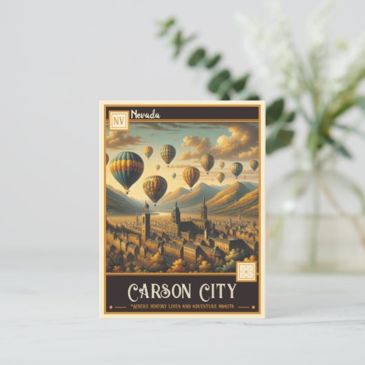 Carson, Nevada |  Briefkaart (Staand voorkant)