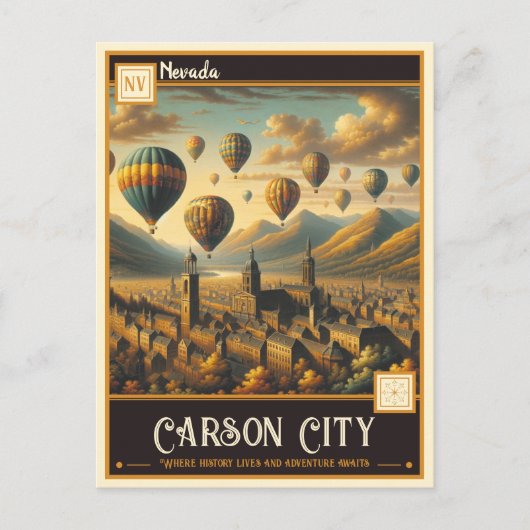 Carson, Nevada |  Briefkaart (Voorkant)