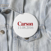 Carson op 8 november 2016 ronde button 4,0 cm (In situ)