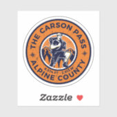 Carson Pass hiking Californië trails Sticker (Vel)