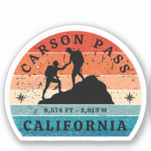 Carson Pass hiking Californië trails Sticker