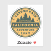 Carson Pass hiking Californië trails Sticker (Vel)