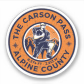 Carson Pass wandelen Californië Trials Sticker (Voorkant)