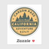 Carson Pass wandelen Californië Trials Sticker (Vel)